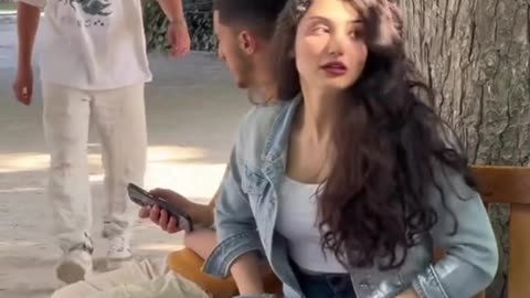 Touching hurt. Emotional love