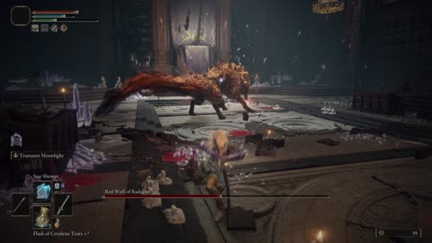Red Wolf of Radagon Boss easy - Carian Retaliation strategy (LV20 SWPN+1) Elden Ring