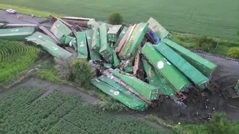 Union Pacific Intermodal Train Derails In Iowa