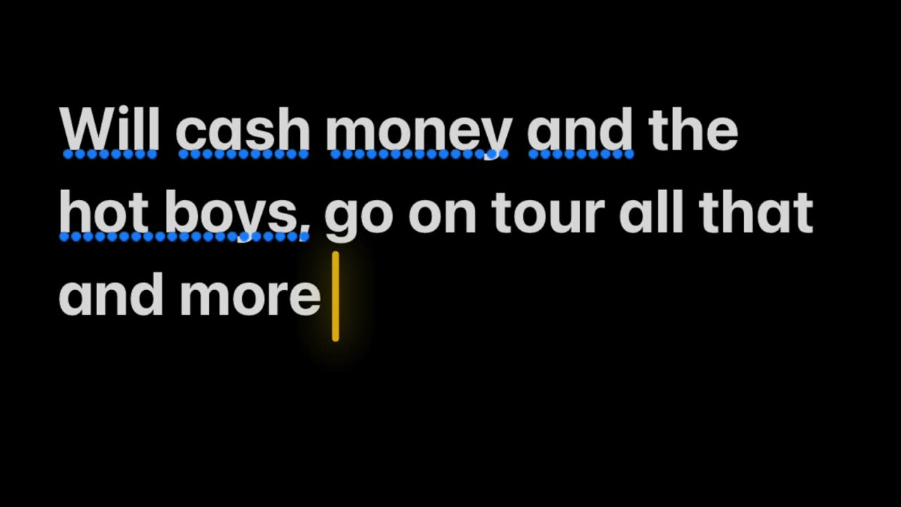 Will Cash Money and the hot boys go on tour all that and more on the oddcast