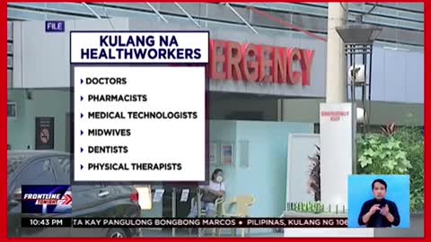 Mga nurse saPilipinas,kulang ng 106,000