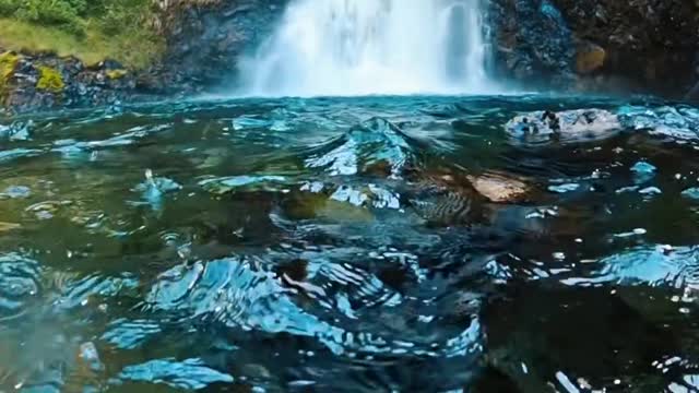The waterfall