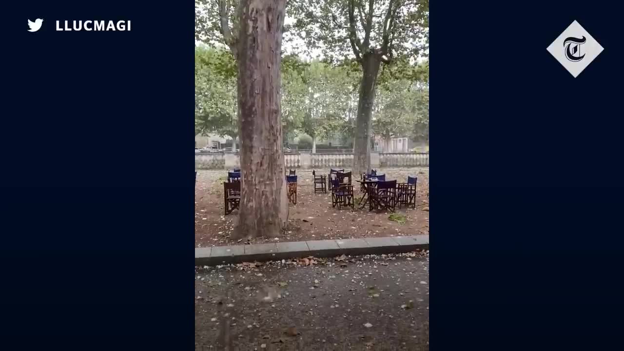 Giant hailstones kill toddler and injure 30 in Spain