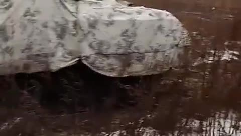🇷🇺🇺🇦 Leopard 1A5 camouflaged in Kharkiv