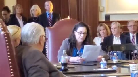 Kelley Nadeau Potenza testifies in opposition to nomination of Anne Edwards to be Superior Justice