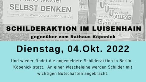 Schilder-Demo Rathaus Köpenick