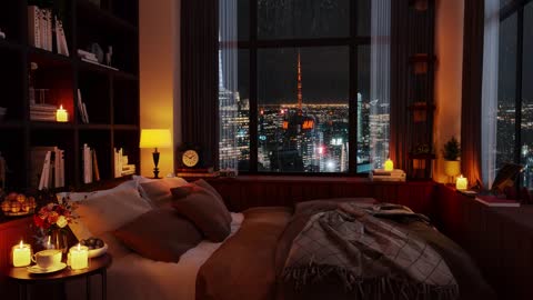 Meditate and relax with Smooth Piano Jazz Music | Rain on Window