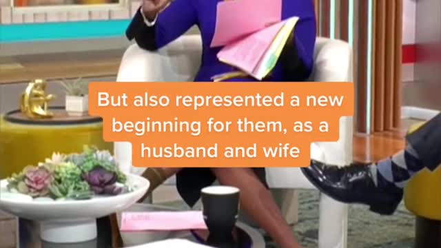 A bride blew the dust off her wedding