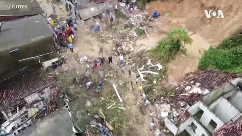 Drone Video Shows Destruction From Heavy Floods in Brazil