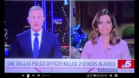 A Dallas reporter had to duck for cover as a second shooting played out during her live shot.