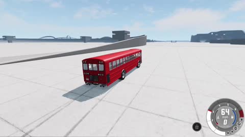 BUS crash 💥 🚌 Bus drift on High speed and crash #4 🚌 BeamNG Drive Game