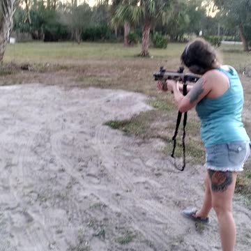 My daughter shot 40 cal glock/Roni kit