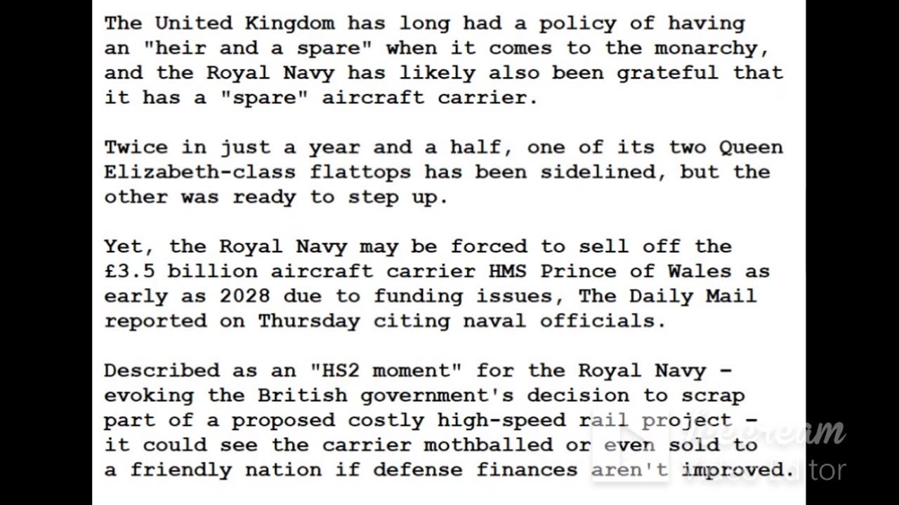 24-0229 - Royal Navy's Ultimate Nightmare- Selling An Aircraft Carrier