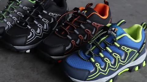 UOVO 2024 New Boys Girls Sports Children Footwear Outdoor Breathable Kids Hiking Shoes Spri