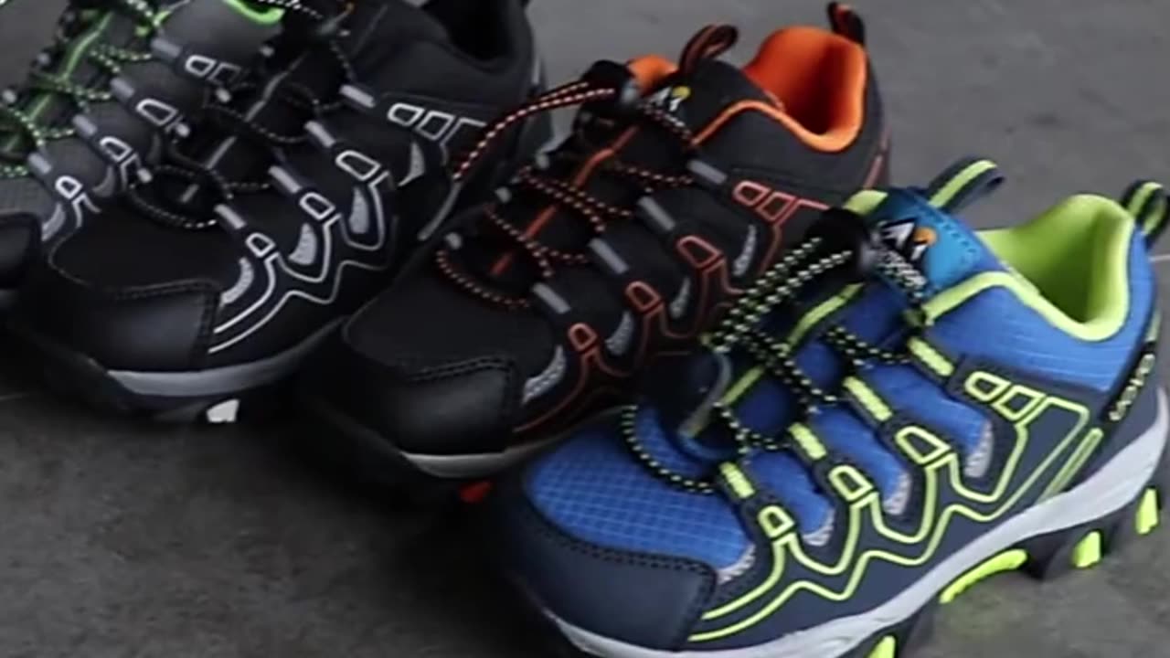 UOVO 2024 New Boys Girls Sports Children Footwear Outdoor Breathable Kids Hiking Shoes Spri