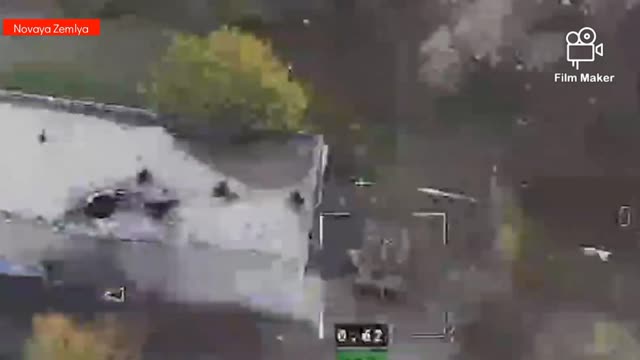 Russian Lancet kamikaze drone destroyed Ukrainian T-64BV tank