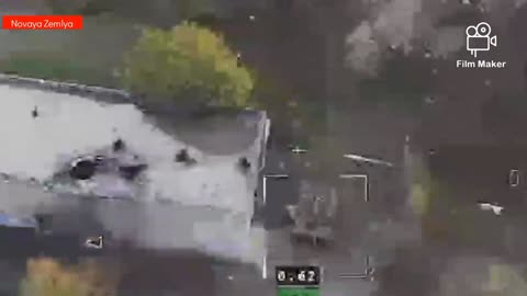 Russian Lancet kamikaze drone destroyed Ukrainian T-64BV tank