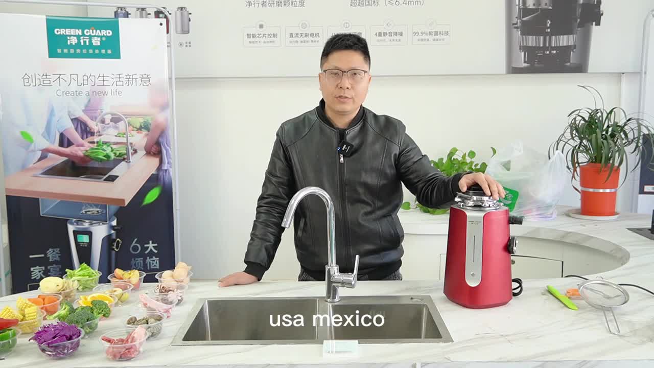 food waste disposer kitchen garbage disposal h80 model introduce