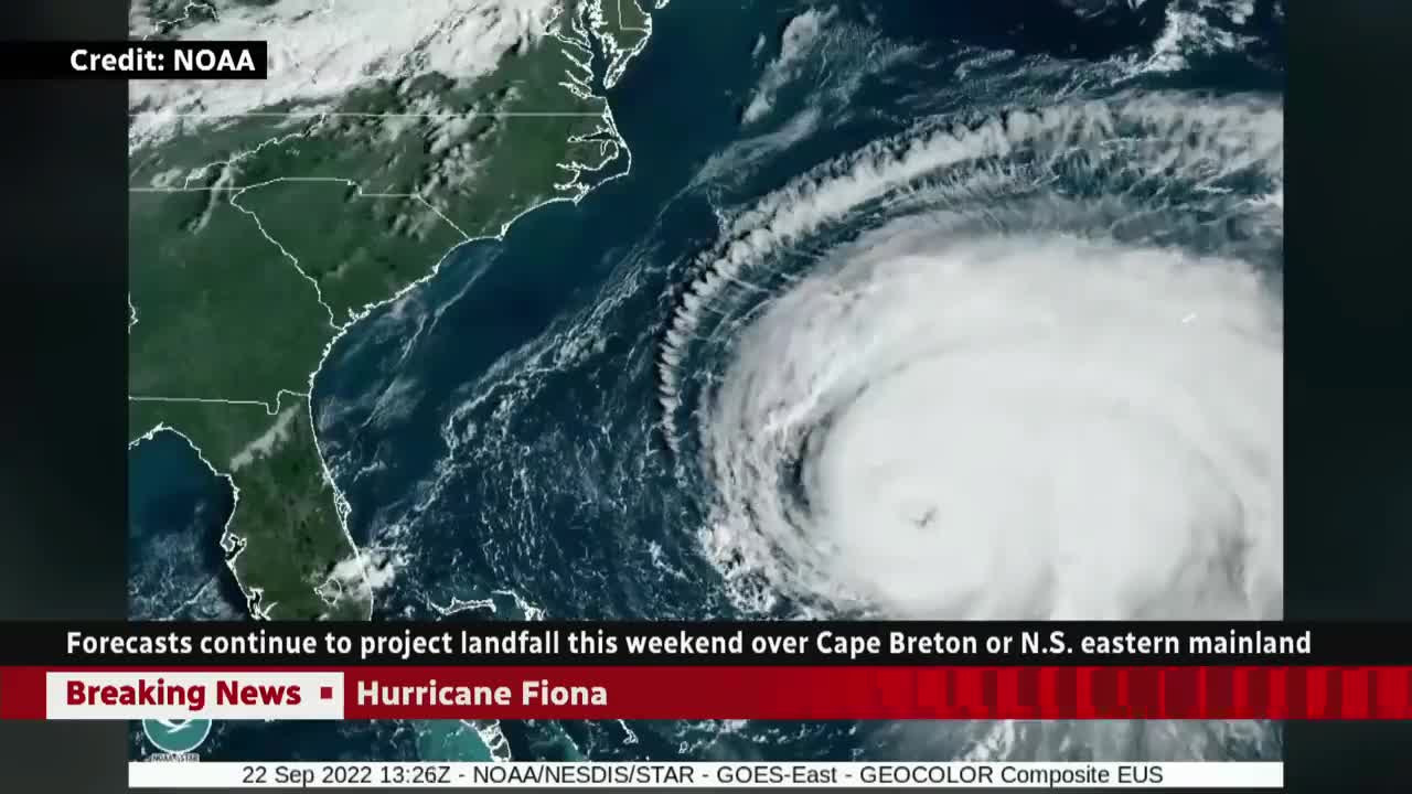 Environment Canada warns Fiona forecast to be 'historic' storm