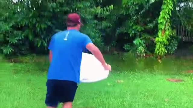 Part 2 of backyard skim boarding hurricane ian edition