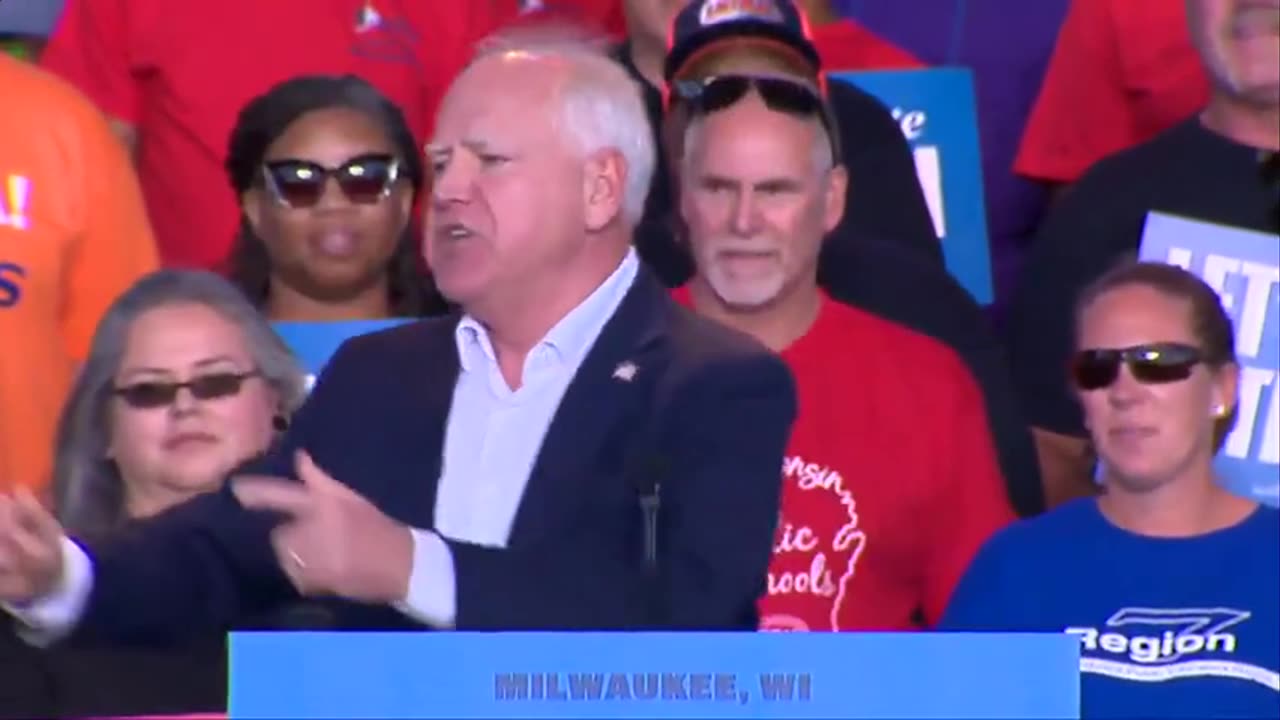 Walz claims Kamala "spent decades putting criminals behind bars