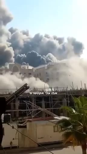 Israel IDF airstrike on Hamad Towers in southern Gaza