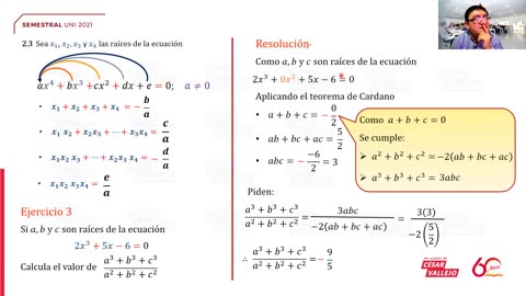 SEMESTRAL VALLEJO 2021 | Semana 05 | Lenguaje | Álgebra