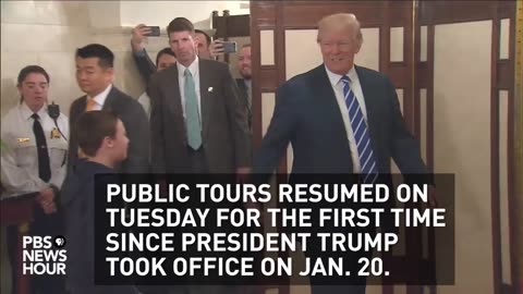 President Trump surprises visitors on fast day