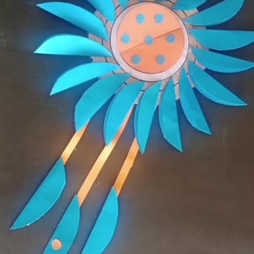 DIY Paper Craft Wall Hanging For Home Decoration idea