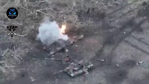 Incredible Drone Strike Lights Up Fleeing Russians
