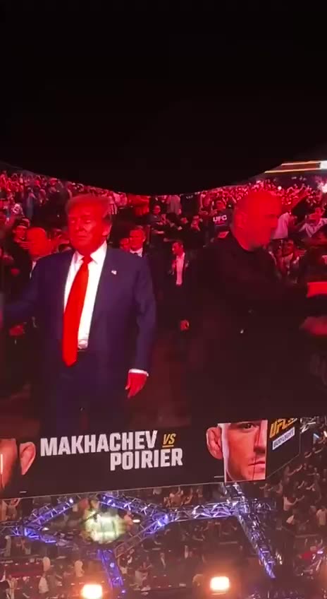 UFC Crowd Goes Wild for Trump