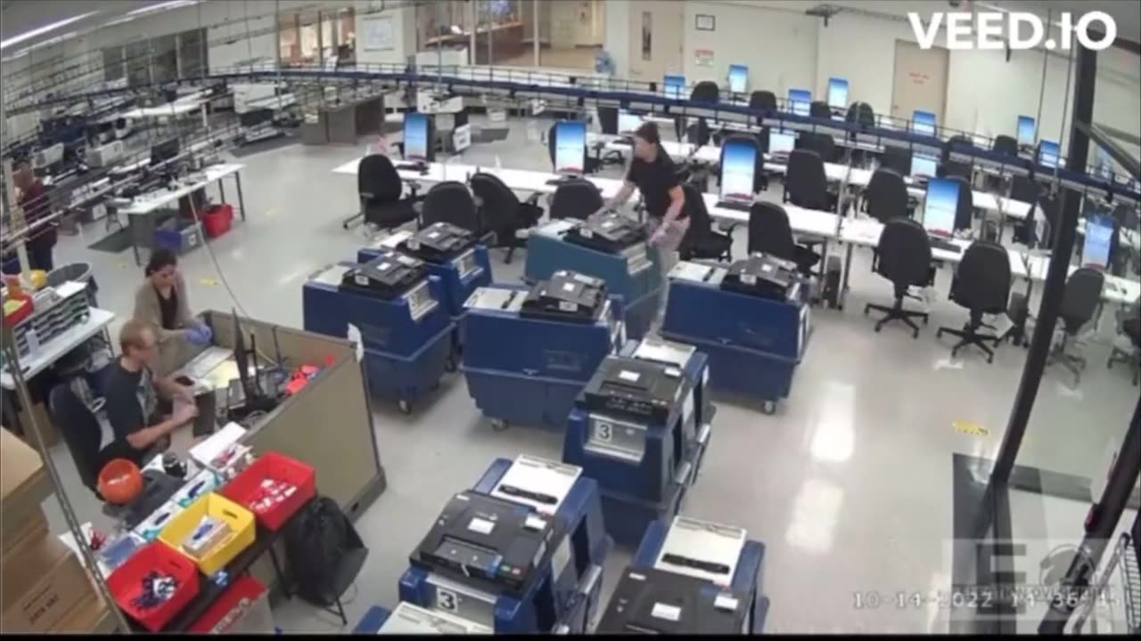 Maricopa election officials breaking into sealed election machines after they were tested..