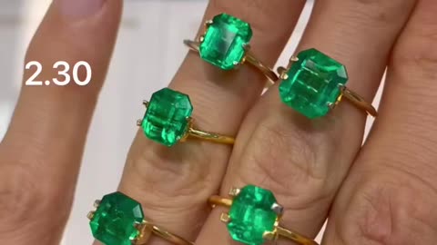 How to choose emerald quality? Example of top AAA quality asscher & square cut colombian emeralds