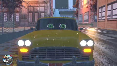 Wheels On The Taxi Nursery Rhyme & Song for Kids