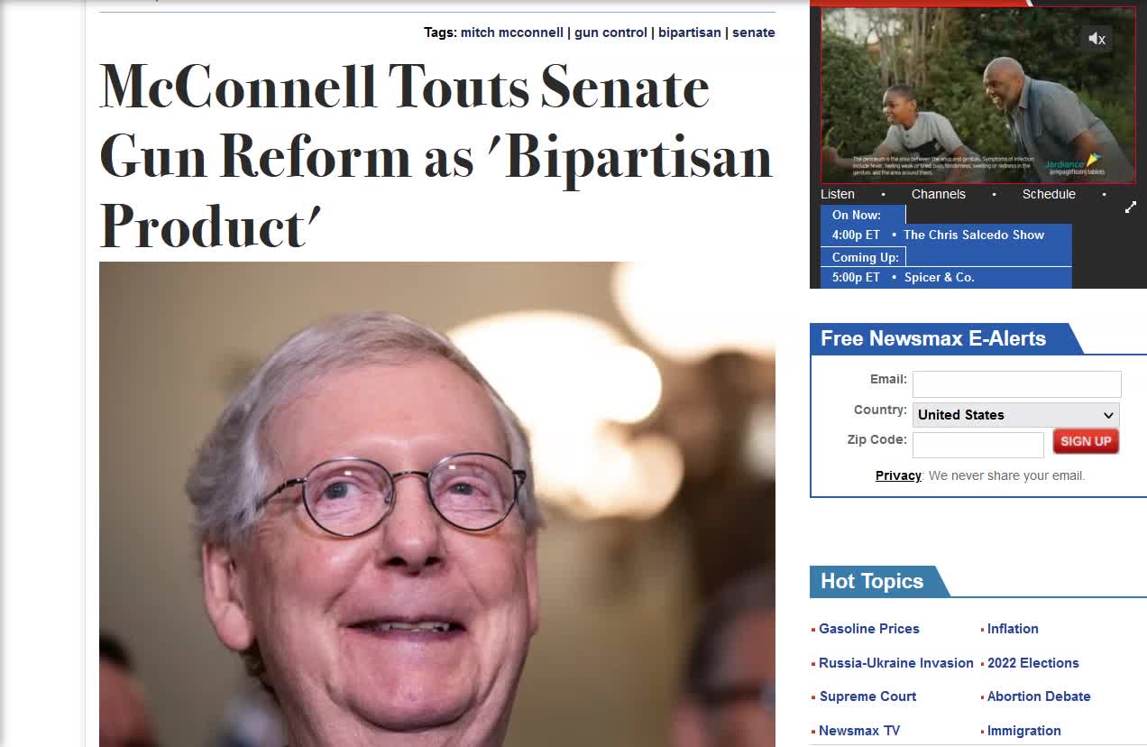 Chinese Bank Runs, Arms Sales Bonanza, Another Food Plant Burns and McConnell Praises Gun Control Bill