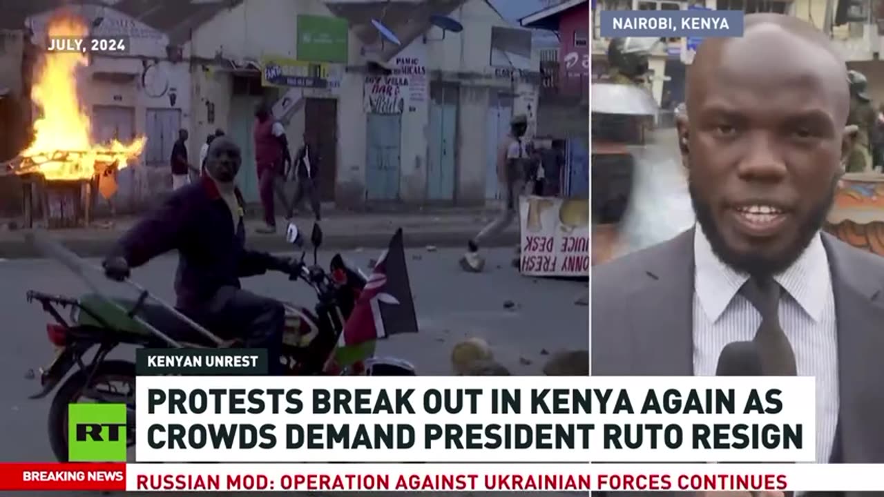 Protests demanding Ruto’s resignation break out in Kenya again