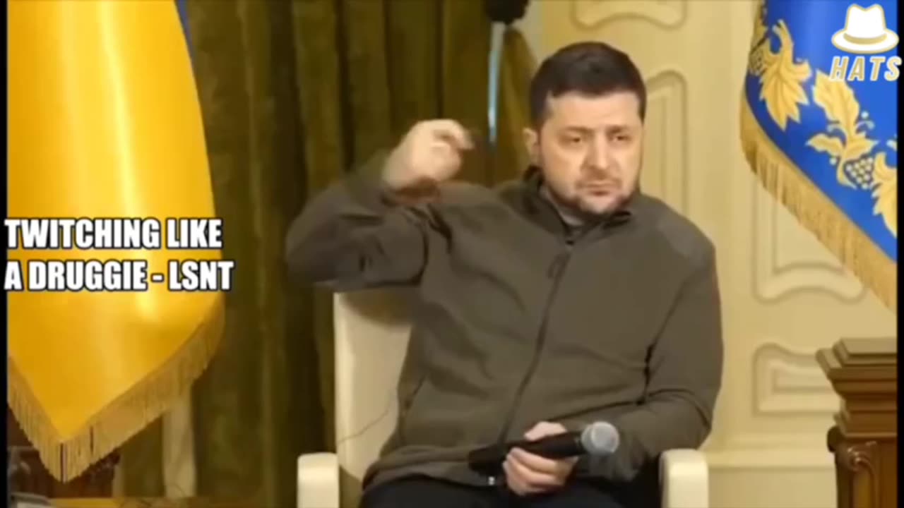 Ukraine - Zelinksy Using Our Money For His Nose Habit