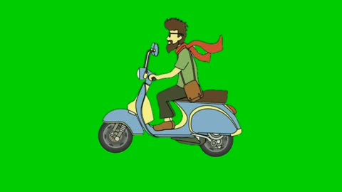 Animasi bawak motor