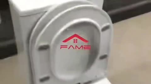 two piece toilet, Tornado flush .UF seat cover, large production.