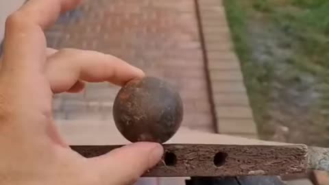 Breaking glass By Iron boll 🫨🫨😱😱 #satisfying #asmr