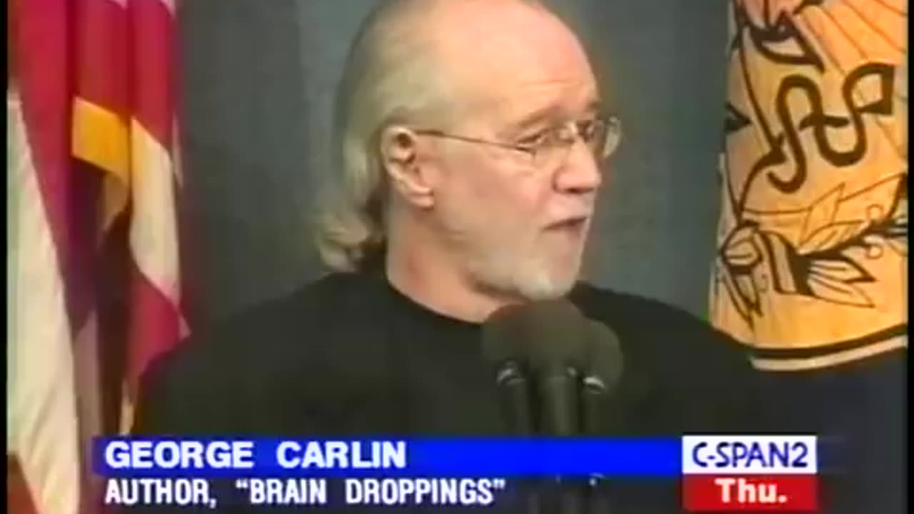 Understanding language changes that change society - George Carlin - National Press Club in 1999
