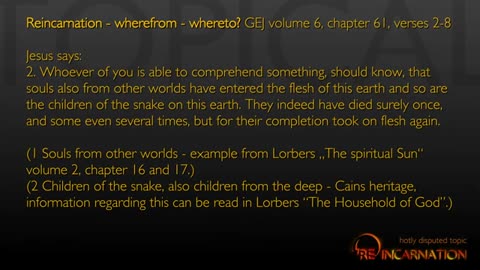 Rhema Dec 14, 2021 ❤️ Reincarnation in Christianity ... Summary of Statements from the Lord