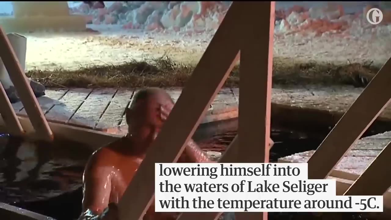 Vladimir Putin, the president of Russia, braves a subzero lake to celebrate Orthodox Epiphany.