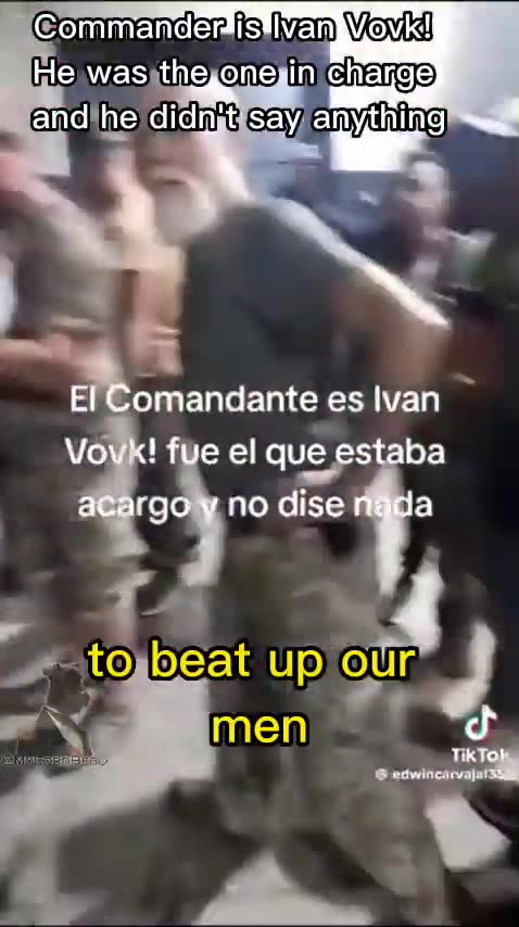 ⚠️BREAKING - Colombian mercenarieswere beat up by Ukrainian military: