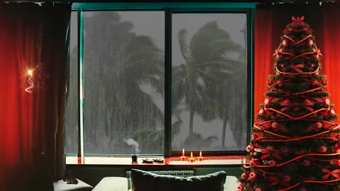Christmas In The Rainforest - Rain Sounds On Christmas Night For Sleeping 8 Hours