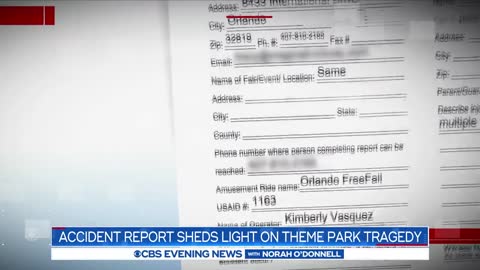 Accident report sheds light on Orlando theme park tragedy
