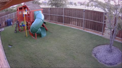 Close Call Crash Into Yard