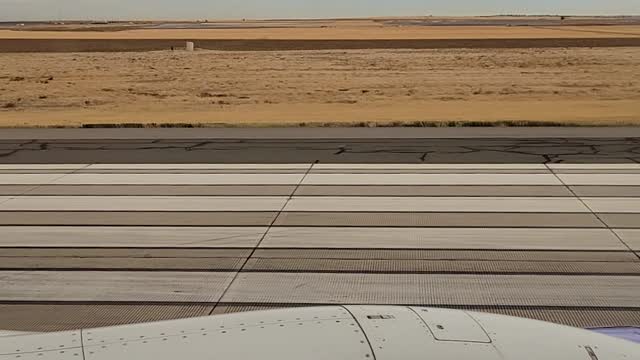 Takeoff and ascent on Southwest plane from Denver