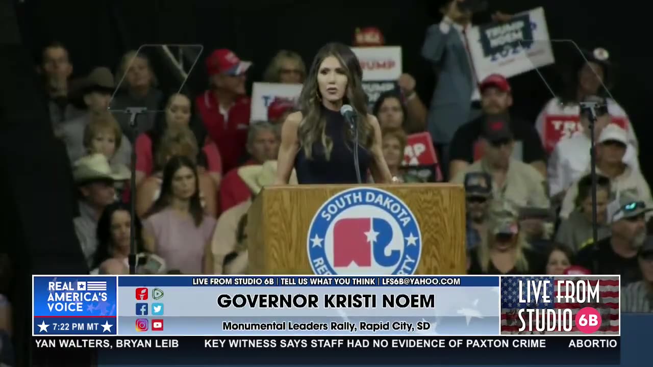 Governor Kristi Noem Endorses President Donald J. Trump for President!