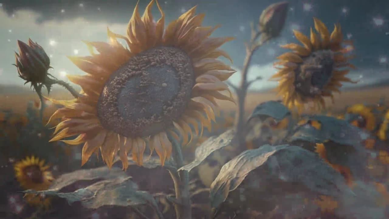 432hz Zen Meditation Music for Deep Relaxation and Mindfulness, & Calm Environment, Sunflower Visual